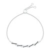 Thumbnail Image 2 of 1/5 CT. T.W. Diamond "X" Bolo Bracelet in Sterling Silver and 10K Gold – 9.5"