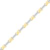 Thumbnail Image 1 of 1 CT. T.W. Diamond Alternating "X" Bracelet in 10K Two-Tone Gold