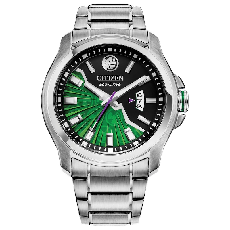 Main Image 1 of Men's Citizen Eco-Drive® Hulk Watch with Green and Black Dial (Model: AW1351-56W)