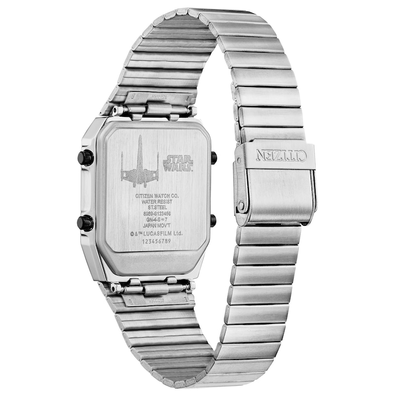 Main Image 3 of Men's Citizen Star Wars™ Rebel Pilot Digital Watch with Square Black Dial (Model: JG2108-52W)
