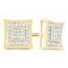 Thumbnail Image 0 of Men's 1/6 CT. T.W. Composite Diamond Square Frame Stud Earrings in 14K Gold