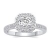 Thumbnail Image 2 of 7/8 CT. T.W. Diamond Octagonal Frame Bridal Set in 14K White Gold