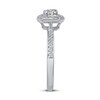 Thumbnail Image 3 of 7/8 CT. T.W. Diamond Octagonal Frame Bridal Set in 14K White Gold