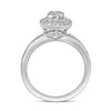 Thumbnail Image 4 of 7/8 CT. T.W. Diamond Octagonal Frame Bridal Set in 14K White Gold