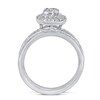 Thumbnail Image 5 of 7/8 CT. T.W. Diamond Octagonal Frame Bridal Set in 14K White Gold