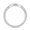 Thumbnail Image 8 of 1-1/5 CT. T.W. Oval Multi-Diamond Frame Three Piece Bridal Set in 14K White Gold