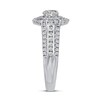 Thumbnail Image 2 of 1-3/8 CT. T.W. Diamond Double Octagonal Frame Engagement Ring in 14K White Gold