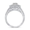 Thumbnail Image 3 of 1-3/8 CT. T.W. Diamond Double Octagonal Frame Engagement Ring in 14K White Gold