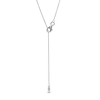 Thumbnail Image 3 of 1 CT. Certified Emerald-Cut Lab-Grown Diamond Solitaire Pendant in 14K White Gold (F/SI2)