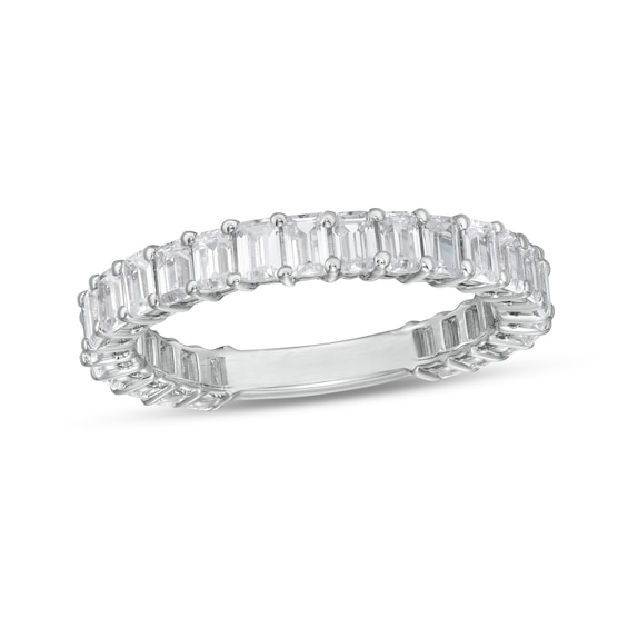21/2 CT. T.W. Certified EmeraldCut LabCreated Diamond Eternity Anniversary Band in 14K White