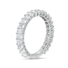 Thumbnail Image 3 of 2-1/2 CT. T.W. Certified Emerald-Cut Lab-Grown Diamond Eternity Anniversary Band in 14K White Gold (F/VS2)