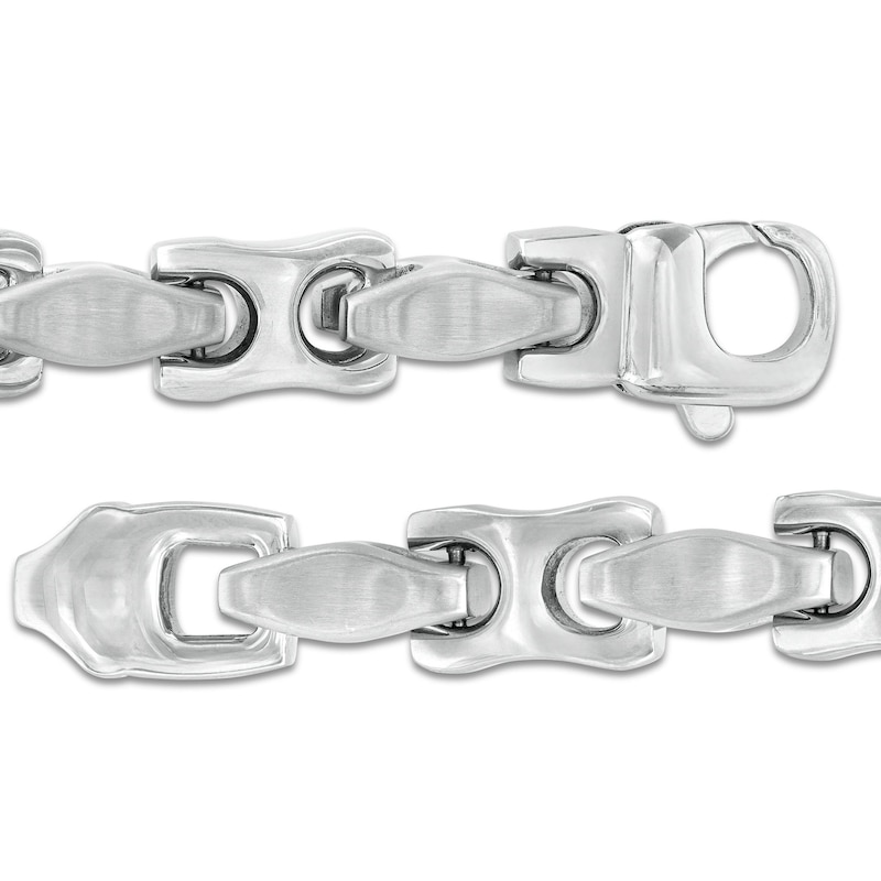 Main Image 3 of Fancy Link Bracelet in Stainless Steel - 9.0"