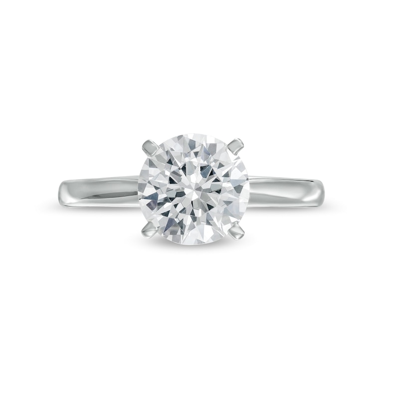 2 CT. Certified Diamond Solitaire Engagement Ring in 14K White Gold (J/I2)