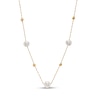 Thumbnail Image 1 of EFFY™ Collection 9.0mm Freshwater Cultured Pearl and Bead Station Necklace in 14K Gold