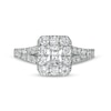 Thumbnail Image 4 of 1-1/2 CT. T.W. Radiant-Cut Diamond Frame Split Shank Engagement Ring in 14K White Gold (I/SI2)