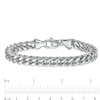 Thumbnail Image 4 of Men's 7.5mm Franco Snake Chain Bracelet in Stainless Steel - 9.25"