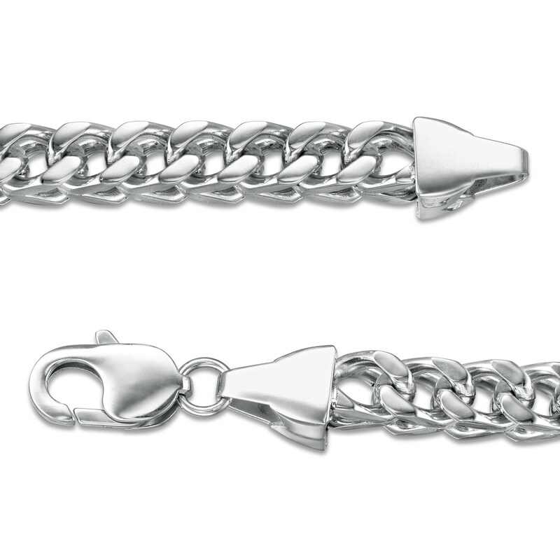 Men's 7.5mm Solid Franco Snake Chain Necklace in Stainless Steel - 24"