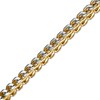 Thumbnail Image 1 of 5.0mm Franco Snake Chain Bracelet in Stainless Steel and Yellow IP - 8.75"