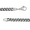 Thumbnail Image 2 of Men's 5.0mm Franco Chain Bracelet in Stainless Steel and Black IP - 8.50"
