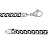 Thumbnail Image 3 of Men's 5.0mm Franco Chain Bracelet in Stainless Steel and Black IP - 8.50"