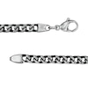 Thumbnail Image 3 of Men's 5.0mm Franco Snake Chain Necklace in Solid Stainless Steel  and Black IP - 24"