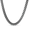 Thumbnail Image 4 of Men's 5.0mm Franco Snake Chain Necklace in Solid Stainless Steel  and Black IP - 24"