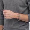Thumbnail Image 2 of 10.5mm Multi-Finish Reversible Curb Chain Bracelet in Stainless Steel and Black IP - 8.5"