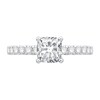 Thumbnail Image 4 of Cushion-Cut Certified Center Diamond 3-1/2 CT. T.W. Engagement Ring in 14K White Gold (G/SI2)