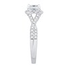 Thumbnail Image 2 of Princess-Cut Certified Center Diamond 1-1/2 CT. T.W. Frame Twist Shank Engagement Ring in 14K White Gold (I/I1)