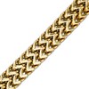 Thumbnail Image 1 of 12.0mm Multi-Finish Double Franco Snake Chain Bracelet in Stainless Steel and Yellow IP - 8.5"