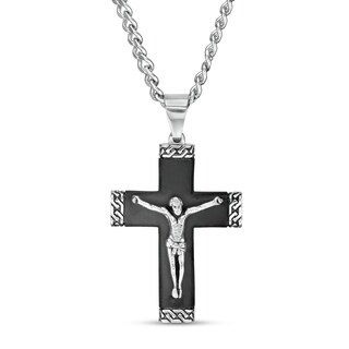 Stainless Steel Black with Lord's Prayer (in Spanish) Bullet Pendant N –  Matador Diamond, LLC