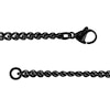 Thumbnail Image 3 of Men's 1/4 CT. T.W. Black Enhanced Diamond Chain Link Cross Pendant in Stainless Steel with Black and Blue IP - 24"