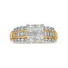 Thumbnail Image 4 of 2 CT. T.W. Quad Princess-Cut Diamond Engagement Ring in 10K Gold