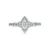 Thumbnail Image 4 of 3/4 CT. T.W. Marquise Diamond Frame Tri-Sides Engagement Ring in 14K White Gold (I/I2)