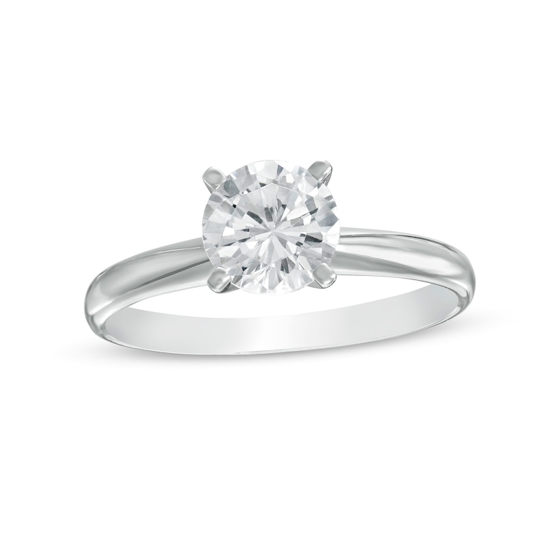 Main Image 1 of 1-1/5 CT. Diamond Solitaire Engagement Ring in 14K White Gold (J/I3)