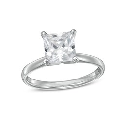 1-1/5 CT. Princess-Cut Diamond Solitaire Engagement Ring in 10K White Gold (J/I3)