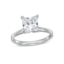 1-1/5 CT. Princess-Cut Diamond Solitaire Engagement Ring in 10K White Gold (J/I3)