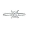 Thumbnail Image 3 of 1 CT. Certified Princess-Cut Lab-Created Diamond Solitaire Engagement Ring in 14K White Gold (F/VS2)