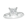 Thumbnail Image 1 of 2 CT. Certified Princess-Cut Lab-Grown Diamond Solitaire Engagement Ring in 14K White Gold (F/VS2)