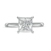 Thumbnail Image 4 of 2 CT. Certified Princess-Cut Lab-Grown Diamond Solitaire Engagement Ring in 14K White Gold (F/VS2)