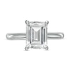 Thumbnail Image 4 of 3 CT. Certified Emerald-Cut Lab-Grown Diamond Solitaire Engagement Ring in 14K White Gold (F/VS2)