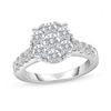 Thumbnail Image 0 of 2 CT. T.W. Diamond Oval Frame Engagement Ring in 14K White Gold