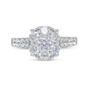 Thumbnail Image 2 of 2 CT. T.W. Diamond Oval Frame Engagement Ring in 14K White Gold