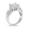 Thumbnail Image 2 of 1 CT. T.W. Composite Princess-Cut Diamond Frame Engagement Ring in 14K White Gold