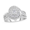 Thumbnail Image 0 of 1 CT. T.W. Diamond Frame Bypass Engagement Ring in 14K White Gold