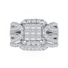 Thumbnail Image 2 of 2 CT.T.W. Composite Diamond Multi-Row Engagement Ring in 14K White Gold