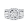 Thumbnail Image 2 of 3 CT. T.W. Composite Diamond Frame Engagement Ring in 14K White Gold