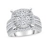Thumbnail Image 1 of 2 CT. T.W. Composite Diamond Frame Engagement Ring in 14K White Gold