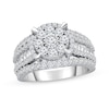 Thumbnail Image 0 of 2-7/8 CT. T.W. Composite Diamond Oval Frame Engagement Ring in 14K White Gold