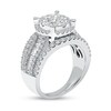 Thumbnail Image 1 of 2-7/8 CT. T.W. Composite Diamond Oval Frame Engagement Ring in 14K White Gold